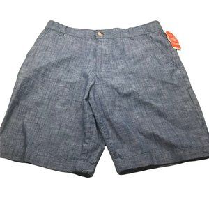 Wonder Nation Boy's Size 14 Husky Adjustable Waist Flat Front Shorts Blue New